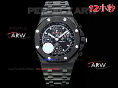 HBF Factory Clone Audemars Piguet Royal Oak Offshore Chronograph All Black Ceramic Watch